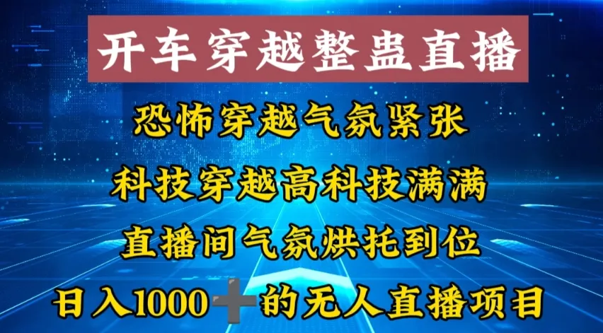 玩转开车穿越：无人直播新玩法解析，纯纯捡米教程大揭秘！-网赚项目