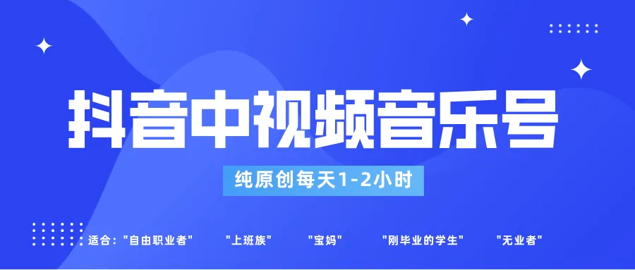 掌握抖音音乐号赚钱技巧：适合宝妈、上班族、大学生的副业指南-网赚项目