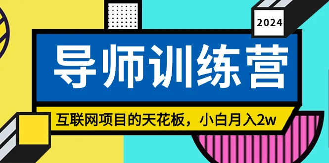 《导师训练营》精准粉丝引流的天花板，小白月收入更多-网赚项目