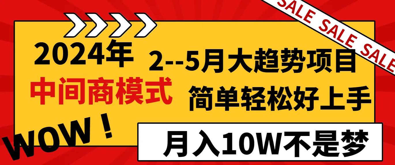 2024年中下旬热门项目：简易 易学，轻松入门，月增收翻倍至10万-网赚项目