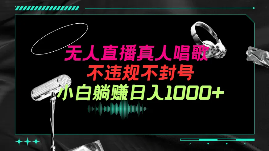 如何利用抖音24小时无人直播音乐赚取稳定收入？学会防封技巧，小白也能日收入更多 ！-网赚项目