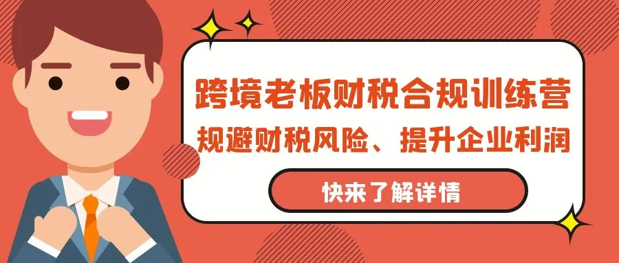 跨境电商财税合规全攻略：规避风险、提升利润！-网赚项目