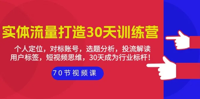 实体店抖音引流攻略：30天打造行业标杆，流量变现新思维！-网赚项目