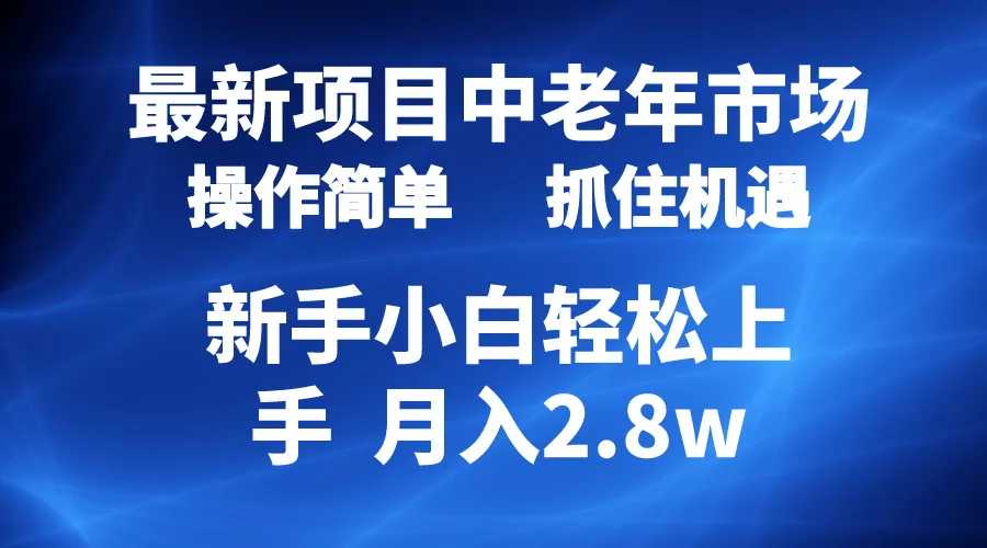 探索2024中老年市场赚钱新趋势：7个简单创意助你涨粉4000 ，单月变现更多！-网赚项目