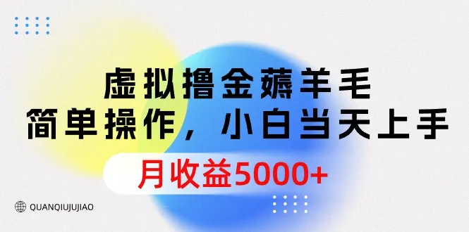 掌握虚拟物品薅羊毛技巧，月收入更多 ，轻松上手！-网赚项目