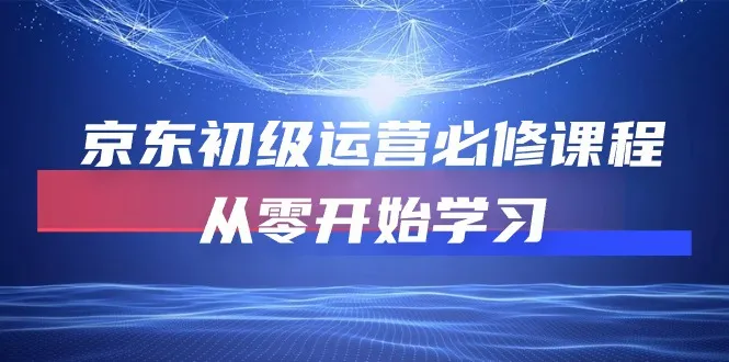 京东电商运营精品课程，深度解读从零开始的全方位技能（更新中）-网赚项目