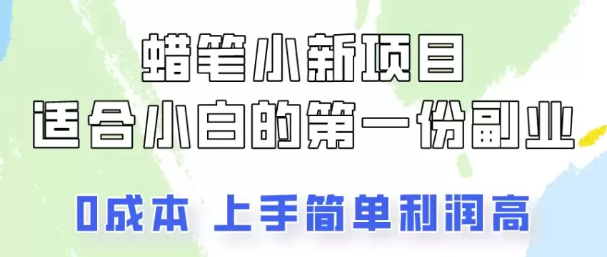 蜡笔小新项目拆解，0投入，0成本，小白一个月也能多赚3000 