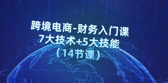 跨境电商财务入门课程：掌握七大技术与五大技能，轻松应对财务挑战！