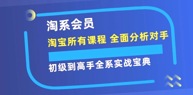 淘系会员实战宝典：全方位掌握技巧，轻松打造爆款，实现盈利！